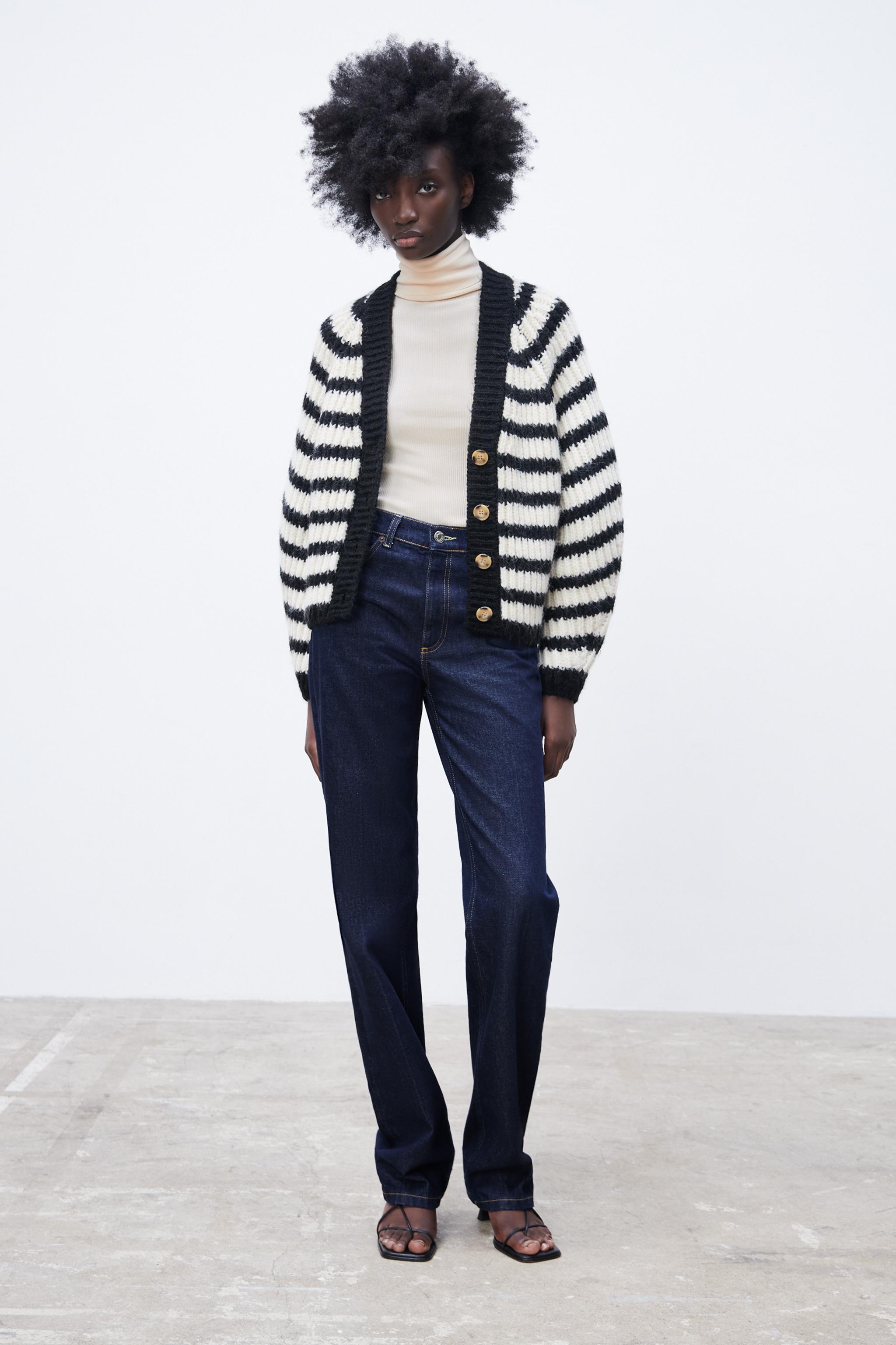 New Zara deals Knit Sweater and Denim Jeans